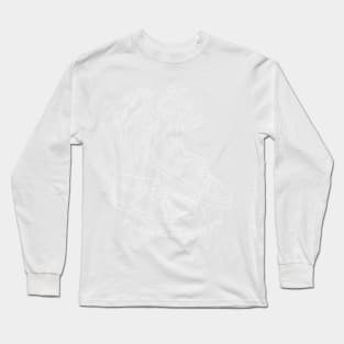 Shoes art with flowers white Long Sleeve T-Shirt